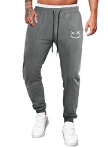 AlvaQ Sweatpants Mens Casual Cotton Mens Joggers Tracksuit Bottoms Men with Loose fit Gym Running Workout Pants S-XXL