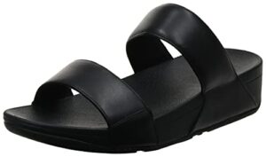 Fitflop Women's Lulu Leather Slides Wedge Sandal
