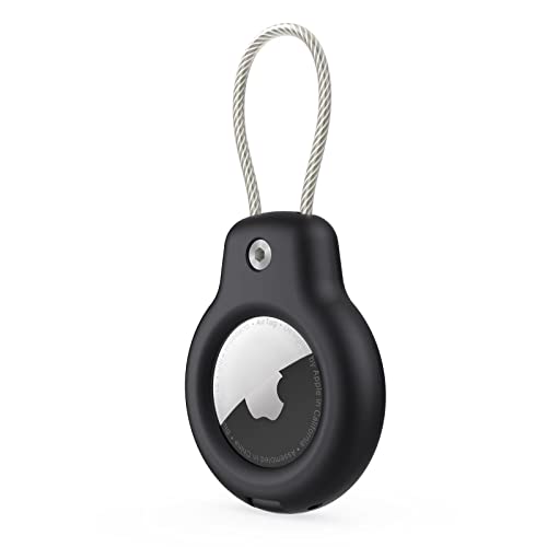 SPGUARD Compatible with Apple AirTag Secure Holder With Wire Cable