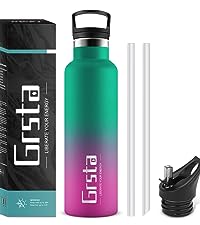 insulated water bottle with straw