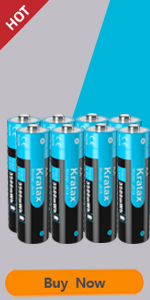 Kratax 8 Pack AA Rechargeable Lithium Batteries