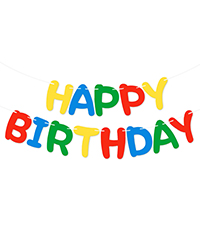 Birthday Banner Colourful for kids boy girl