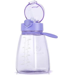 FULDENT 550 ml Kids Water Bottle with Straw: Leakproof
