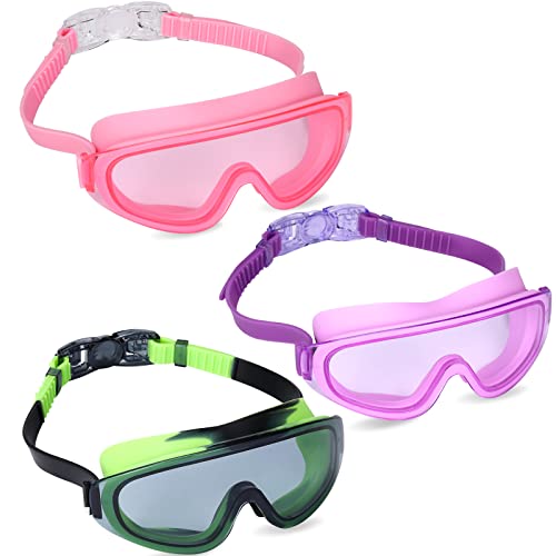 3 Pack Kids Swim Goggles
