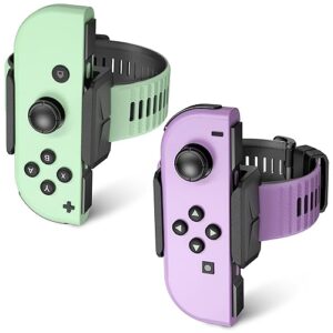 Wiilkac Silicone Wristbands for Just Dance Game Accessories 2024 2023 2022 2021 - Adjustable Elastic Wrist Strap Compatible with Switch/OLED Joycon Controllers - 2 Pack