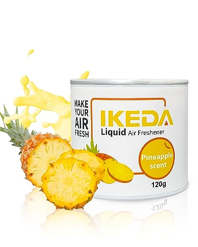 Car Air Fresheners for Women | Liquid Air Fresheners with Pineapple Smell | Strong Perfume Air Fresheners | Long Fragrant Car Accessories for Women | Car Scents Air Fresheners for Home Office by Ikeda