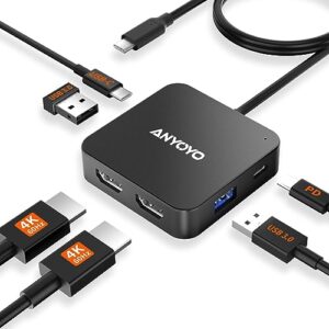 USB C HUB Dual HDMI