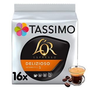Tassimo L'OR Espresso Delizioso Coffee Pods x16 (Pack of 5