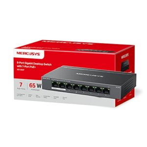 MERCUSYS 8-Port Gigabit Desktop Switch with 7-Port PoE+