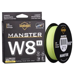 SeaKnight W8 II 8 Strands Braided Lines 150M/300M/500M Smooth PE Braid Multifilament Carp Fishing Lines Saltwater for Sea Fishing 15-100LB