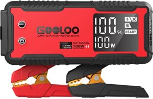GOOLOO GT4000S Jump Starter 4000A 100W 2-Way Fast Charging