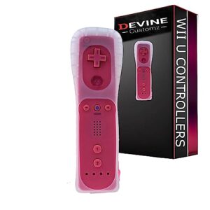 DevineCustomz® Wii & Wii U Remote Controllers With Silicone Case & Wrist Strap