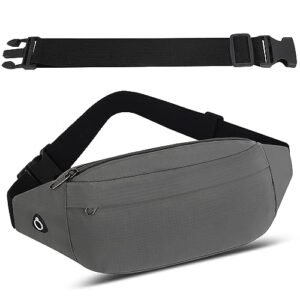 IHIGOGOFA Bumbags Waist Fanny Pack Fashion Bum Bag with 30cm Extended Belt for Dog Walking Climbing Hiking Travel Cycling Girls Ladies Men Women (Grey)
