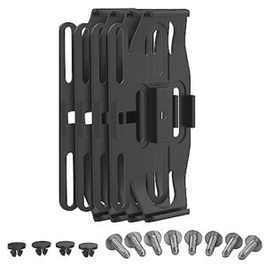 PLEXICLICK® ORIGINAL Number Plate Holder for Cars - Frameless Invisible - Black - Universal License Plate Holder - For UK 3mm Frames