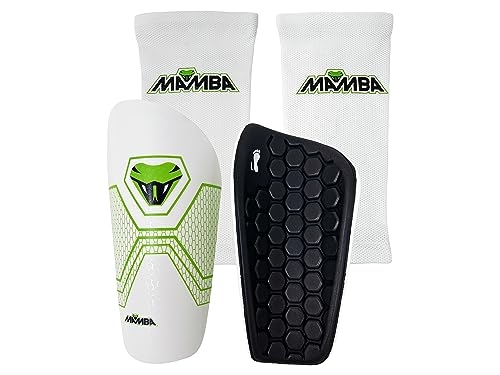 MAMBA Strike Shin Guard Set | Shin Pads & Compression Sleeves | Optimal Lightweight Comfort & Protection | Kids/Adults | CE Certified | Standout British Desig