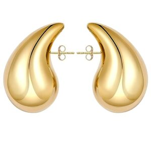 Chunky Gold Hoop Earrings For Women