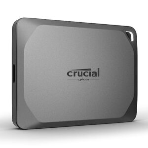 Crucial X9 Pro 2TB Portable SSD - Read/Write speeds up to 1050MB/s - PC and Mac