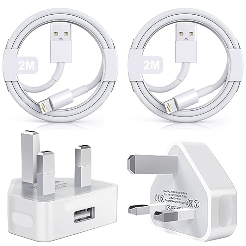 【Apple MFi Certified】iPhone Charger Plug and 2M Cable