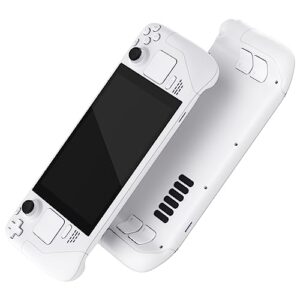eXtremeRate White Custom Faceplate Back Plate Shell for Steam Deck