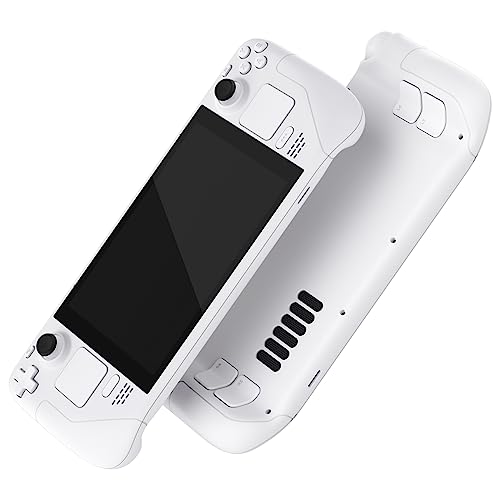 eXtremeRate White Custom Faceplate Back Plate Shell for Steam Deck