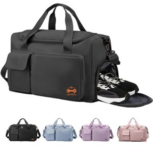 Unisex Gym Bag Duffle Bag with Shoes Compartment Hand Luggage Bag
