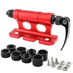 MUQZI Bicycle Quick Release Fork Mount Block Thru Axle Holder Front Fork Block Car Roof Rack Support Bike Stand Holder with Adapters