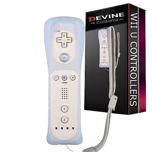 DevineCustomz® Wii & Wii U Remote Controllers With Silicone Case & Wrist Strap