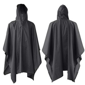 ElifeAcc Waterproof Poncho Multifunctional Rain Poncho Adult Waterproof for Outdoor Activities