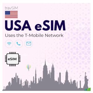avSIM USA eSIM | Uses the T-Mobile Network | 50GB mobile data at 4G/5G speeds | eSIM for USA has unlimited national calls & texts | USA eSIM 14 Days
