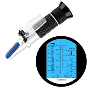 HXTDBY Antifreeze Refractometer 4-in-1 Antifreeze Tester for Checking Automobile Antifreeze System