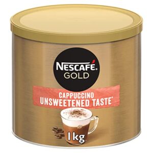 Nescafe Gold Cappuccino Unsweetened Taste Instant Coffee Tin 1 kg