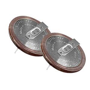 2PCS For Panasonic VL2330 Rechargeable Battery For Ford Transit Connect Mk7 Land Rover Discovery 3 Freelander 2 Range Rover Sport Car Key Fob Battery