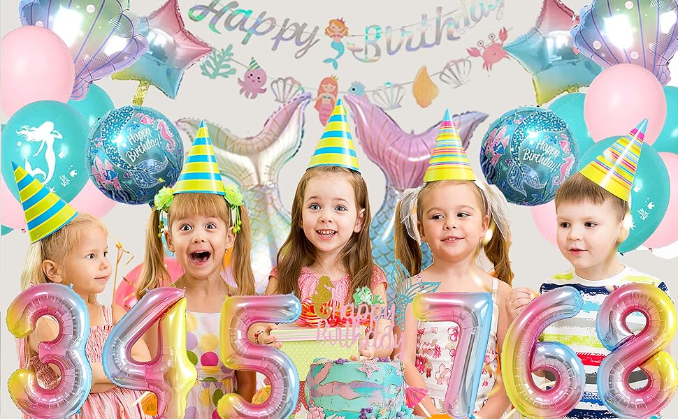 Mermaid balloons