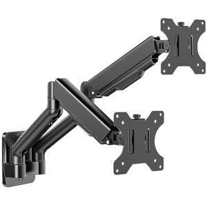 MounTeck Monitor Wall Mount 2 Monitors for 17-32 inch Flat & Curved Screens