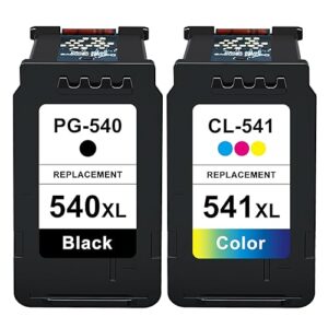 Moreprin PG-540XL CL-541XL Remanufactured for Canon 540 and 541 Ink Cartridges 540XL 541XL Twin Pack Compatible for Canon Pixma TS5150 TS5151 MG3650S MG3550 MG3200 MG3600 MG4250 MX475 MG3250 MG315
