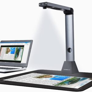 Bamboosang Portable Document Scanner X3: High Definition 8MP Document Camera Capture Size A3 Multi-Language OCR Overhead Scanner USB Doc Cam for Teachers Online Teaching & Students Distance Learning