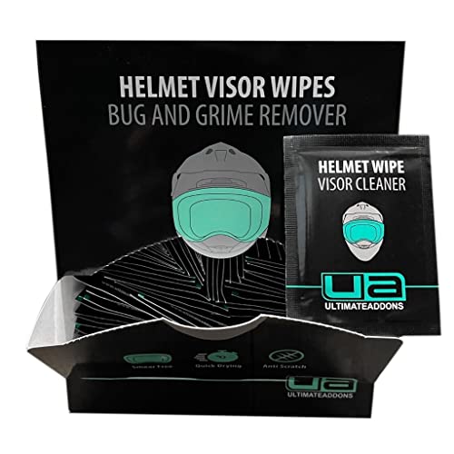 Ultimateaddons Pack of 100 pcs Motorcycle Visor Cleaning Wipes