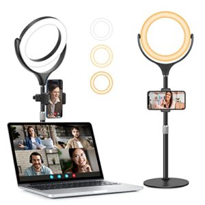 Ring Light for Laptop with Stand&Phone Holder