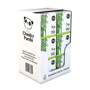 The Cheeky Panda Bamboo Facial Tissues | 12 Cube Tissue Boxes | Soft Face Tissues | Plastic Free Tissues Box Multipack