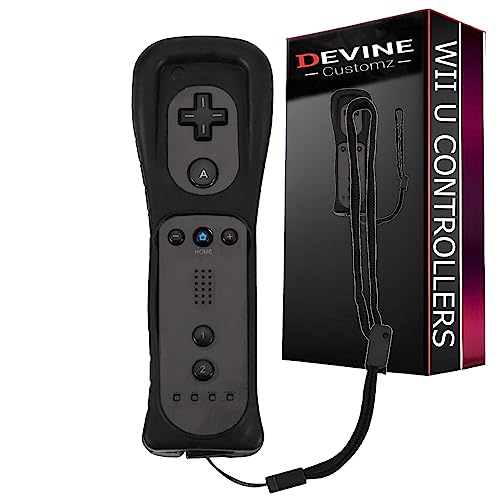 DevineCustomz® Wii & Wii U Remote Controllers With Silicone Case & Wrist Strap