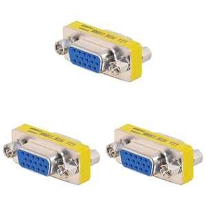 C2G 81529 HD15 VGA Female to VGA Female Gender Changer/VGA Adapter (Pack of 3)