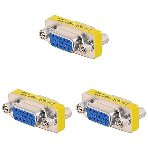 C2G 81529 HD15 VGA Female to VGA Female Gender Changer/VGA Adapter (Pack of 3)
