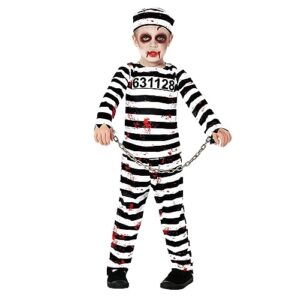 Morph Kids Prisoner Costume Kids Boys Jail Costume Kids Escaped Convict Costume Prison Costume For Kids Halloween Costume
