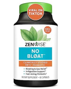Zenwise No Bloat - Digestive Enzymes Probiotics - 60 Cou