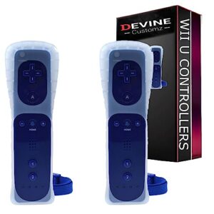 DevineCustomz® Wii & Wii U Remote Controllers With Silicone Case & Wrist Strap