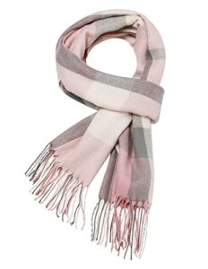 Chalier Fashion Winter Ladies Scarves Shawl Oversized Ladies Tartan Checked Scarf Blanket Christmas Gifts for Wome