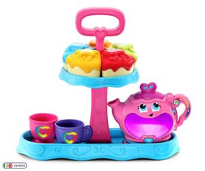 LeapFrog 603203 Musical Rainbow Party Learning Toy and Pretend Play Educational Tea Set for Children with Shape Sorter