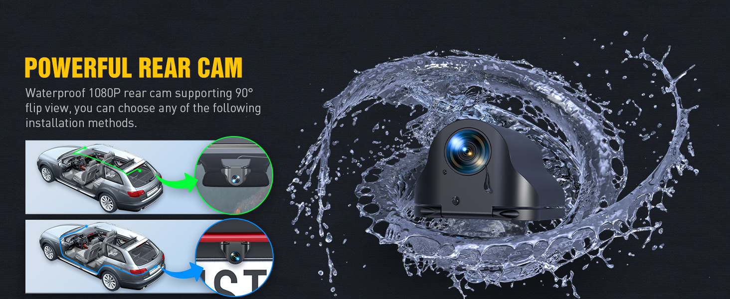 dashcam front and rear