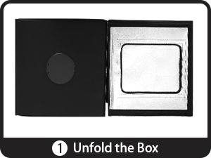 photo box with lights