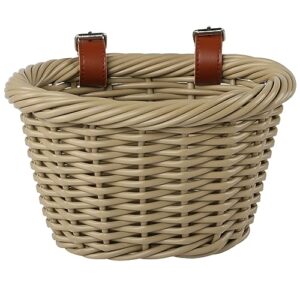 AVASTA Woven Mini Bike Basket for Child Bike Handlebar Bike Basket for Girl Boy
